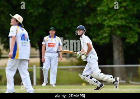 November 2020, 14. Benalla Bushrangers Cricket Club Under 16s / Mulwala Cricket Club Stockfoto