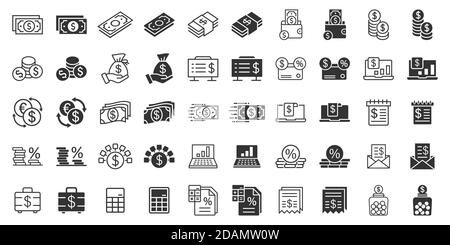 Geld Finanzen Symbol im flachen Stil. Zahlung Vector Illustration auf weißem Hintergrund isoliert. Währung budget Business Konzept. Stock Vektor