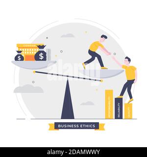 Business Ethics Illustration Illustration Vektor Stock Vektor