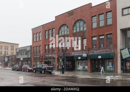 CONCORD, NH, USA - 18. FEBRUAR 2020: Hauptansicht der Stadt in New Hampshire NH, USA. Stockfoto