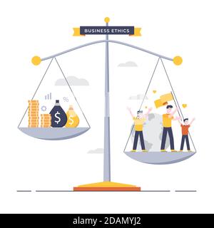 Business Ethics Illustration Illustration Vektor Stock Vektor