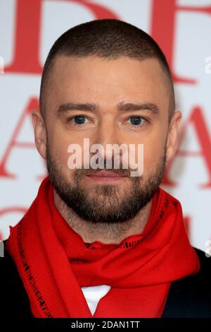 Justin Timberlake nimmt an den Brit Awards 2018 Teil, die am 21. Februar 2018 in der O2 Arena in London, England, stattfinden. Stockfoto