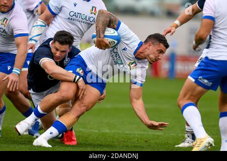 Florenz, Italien. November 2020. Italien gegen Schottland, Herbst Nations Cup Rugby Spiel in florenz, Italien, November 14 2020 Kredit: Unabhängige Fotoagentur/Alamy Live Nachrichten Stockfoto