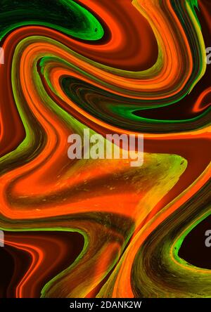 Moderner Hintergrund für Nachtclub, Magazin, Spielkarte, Social Media. Marketingtools. Modisches Design. Acrylfarben. Steile Streifen von Farben auf der wa Stockfoto