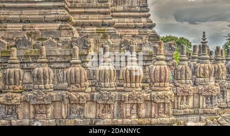 Prambanan Tempel, Java, Indonesien Stockfoto