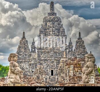 Prambanan Tempel, Java, Indonesien Stockfoto