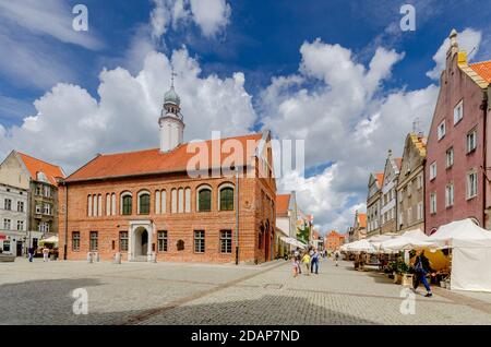 OLSZTYN, WARMIAN-MASURISCHE PROVINZ, POLEN, Ger.: Allenstein, das alte Rathaus am Altstädter Marktplatz Stockfoto