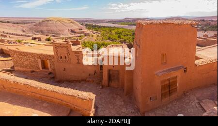 Marokkos hoher Atlasgebirge: AIT Ben Haddou Ksar, UNESCO-Weltkulturerbe Stockfoto