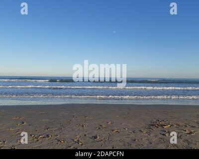 Valencia Strand ein sonniger Herbsttag Stockfoto