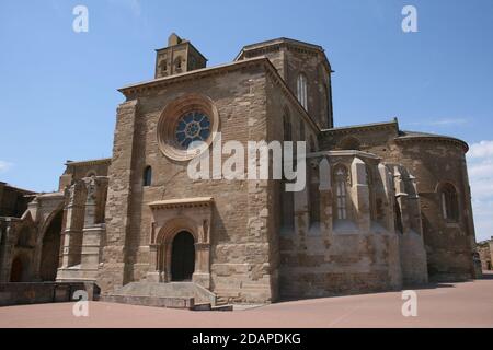 LA SEU VELLA KATHEDRALE. LERIDA Stockfoto