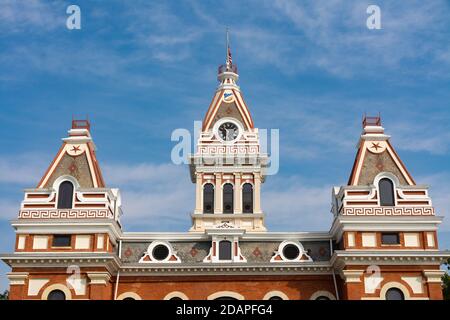 Das Livingston County Courthouse an einem wunderschönen Herbstmorgen. Pontiac, Illinois, USA Stockfoto