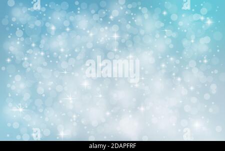Blau abstrakt Schnee fallen Winter weihnachten Urlaub Hintergrund Stockfoto