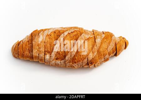 Sauerteig Brot in Scheiben geschnitten Stockfoto