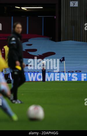 Birmingham, Großbritannien. Oktober 2020. Der offizielle Spielball, der während des FA Womens Super League 1 Spiels zwischen Aston Villa und Birmingham City im Villa Park Stadium in Birmingham gesehen wurde. Orlagh Malone Gardner/SPP Credit: SPP Sport Press Photo. /Alamy Live Nachrichten Stockfoto