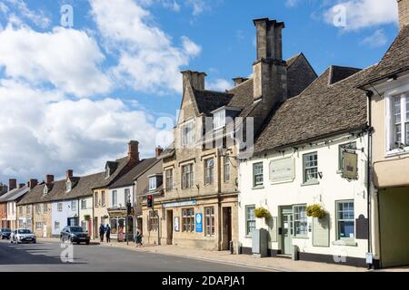 High Street, Lechlade-on-Thames, Gloucestershire, England, Vereinigtes Königreich Stockfoto