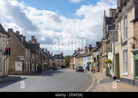 High Street, Lechlade-on-Thames, Gloucestershire, England, Vereinigtes Königreich Stockfoto