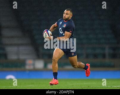 Twickenham, England, 14. November 2020 Englands Ollie Lawrence England gegen Georgien. Quilter International. Kredit : Mark Pain / Alamy Live Nachrichten Stockfoto