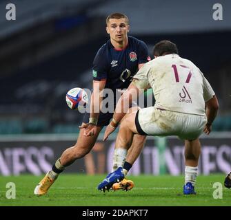 Twickenham, England, 14. November 2020 Englands Henry Slade. England / Georgien. Quilter International. Kredit : Mark Pain / Alamy Live Nachrichten Stockfoto