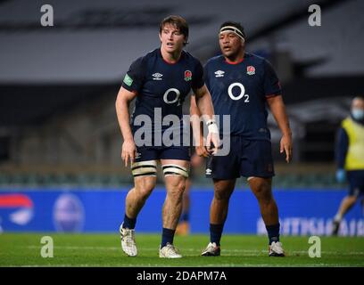 Twickenham, England, 14. November 2020 Englands Tom Curry England gegen Georgien. Quilter International. Kredit : Mark Pain / Alamy Live Nachrichten Stockfoto