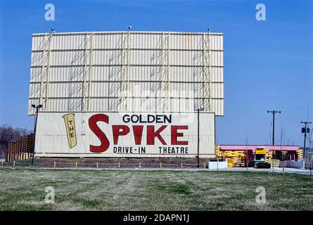 Golden Spike Drive-in, Omaha, Nebraska, USA, John Margolies Roadside America Photograph Archive, 1980 Stockfoto