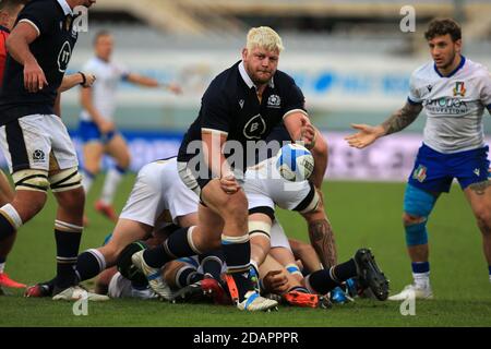 Florenz, Italien. November 2020. Schottland schlägt Italien in Florenz um 28-17 für die erste Runde des neuen Turniers namens Autumn Nations Cup. (Foto von Giuseppe Fama/Pacific Press) Quelle: Pacific Press Media Production Corp./Alamy Live News Stockfoto