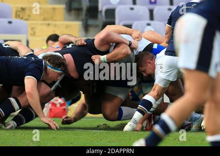 Florenz, Italien. November 2020. Schottland schlägt Italien in Florenz um 28-17 für die erste Runde des neuen Turniers namens Autumn Nations Cup. (Foto von Giuseppe Fama/Pacific Press) Quelle: Pacific Press Media Production Corp./Alamy Live News Stockfoto