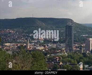 Aussichtspunkt in jena im Sommer im Herbst von landgrafen Stockfoto