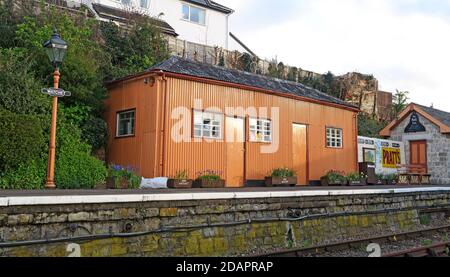 Watchet Station, West Somerset Railway, Somerset, South West England, Großbritannien Stockfoto