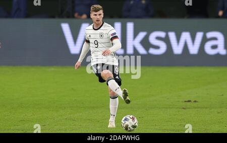 Leipzig, Deutschland. 15. Nov, 2020. firo: 14.11.2020 Fußball, Fußball: UEFA NATIONS LEAGUE, Landerspiel Nationalmannschaft Deutschland, GER - Ukraine Timo Werner, individuelle Aktion Quelle: dpa/Alamy Live News Stockfoto