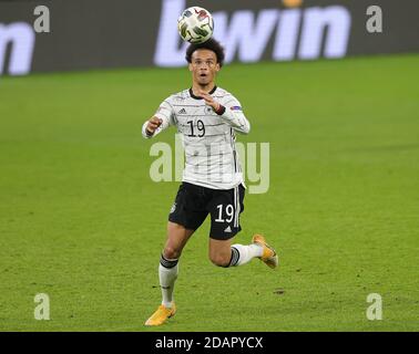 Leipzig, Deutschland. 15. Nov, 2020. firo: 14.11.2020 Fußball, Fußball: UEFA NATIONS LEAGUE, Landerspiel Nationalmannschaft Deutschland, GER - Ukraine Leroy Sane, individuelle Aktion Quelle: dpa/Alamy Live News Stockfoto