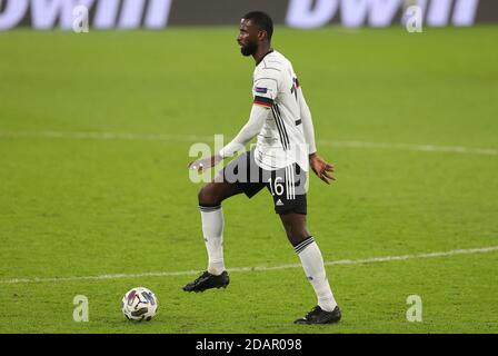 Leipzig, Deutschland. 15. Nov, 2020. firo: 14.11.2020 Fußball, Fußball: UEFA NATIONS LEAGUE, Landerspiel Nationalmannschaft Deutschland, GER - Ukraine Antonio Rudiger, individuelle Aktion Quelle: dpa/Alamy Live News Stockfoto