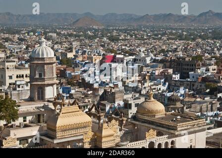 Udaipur Blick auf die Stadt, Rajasthan, Indien Stockfoto