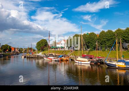 Museumshafen, Carolinensiel, Wittmund, Ostfriesland, Niedersachsen, Deutschland Stockfoto