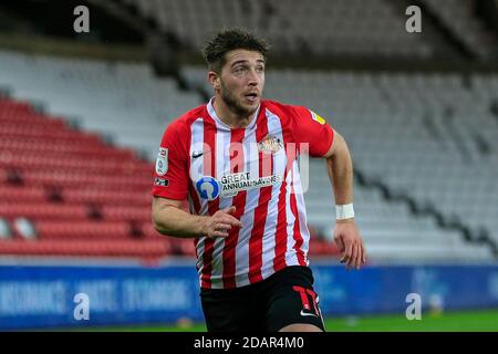 Lynden Gooch #11 von Sunderland in Aktion Stockfoto