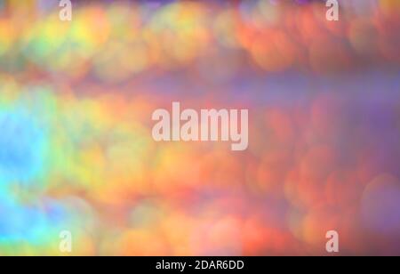 Bunte Bokeh-Lichter, verschwommener abstrakter Hintergrund Stockfoto