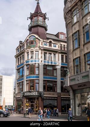 Kaffeehaus Riquet Gebäude, Leipzig, Sachsen, Deutschland Stockfoto