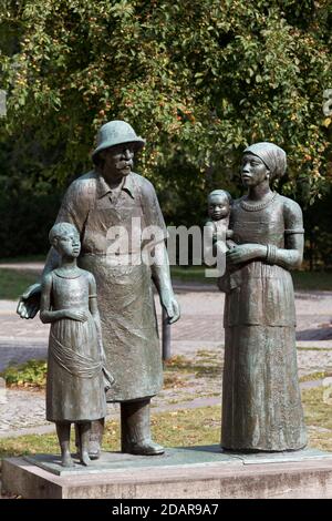 Denkmal Albert Schweitzer, Bildhauer Gerhard Geyer, Weimar, Thüringen, Deutschland Stockfoto