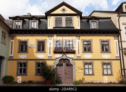 Residenz von Johann Carl August Musaeus, Albert Schweitzer Gedenkstätte, Weimar, Thüringen, Deutschland Stockfoto