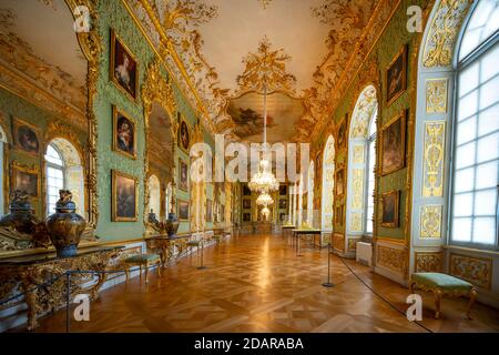 Grüne Galerie, Reiches Zimmer, München Residenz, München, Oberbayern, Bayern, Deutschland Stockfoto