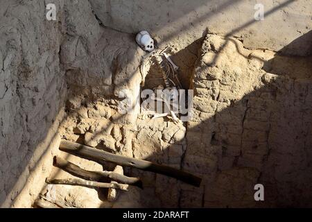 Die königlichen Gräber des Herrn von Sipan, Moche Kultur, Huaca Rajada, in der Nähe von Chiclayo, Lambayeque Region, Peru Stockfoto