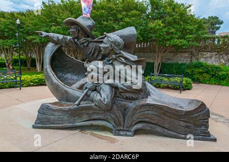 Texas, Abilene, Storybook Capital of America, Skulptur 'Childhood's Great Adventure' Stockfoto