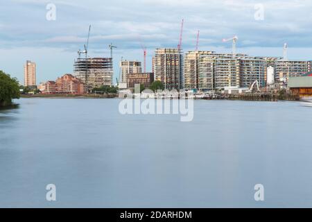 Riverlight Quay, Nine Elms Entwicklung Stockfoto