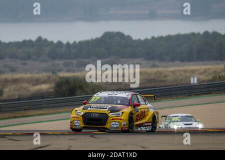 17 Berthon Nathanael (Fra), Comtoyou DHL Team Audi Sport, Audi LMS, Aktion beim FIA WTCR Race 2020 in Aragon, 6. Runde / LM Stockfoto