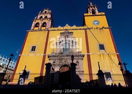 Die Kirche unserer Lieben Frau im UNESCO-Weltkulturerbe Centro Historico in Guanajuato, Mexiko Stockfoto