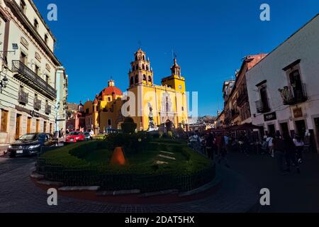 Die Kirche unserer Lieben Frau im UNESCO-Weltkulturerbe Centro Historico in Guanajuato, Mexiko Stockfoto