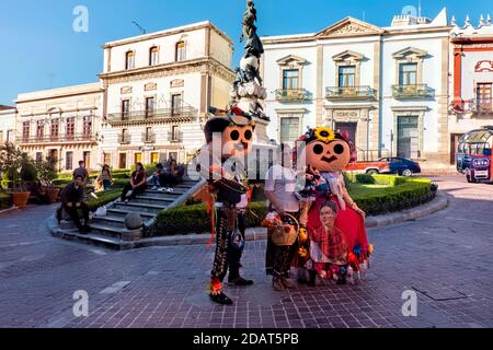 Plaza de la Paz während der Feierlichkeiten zum Tag der Toten, Guanajuato, Mexiko Stockfoto