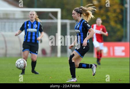 Talitha De Groote (20 Brügge) während eines weiblichen Fußballspiels zwischen Standard Femina de Liege und Club Brügge YLA am siebten Spieltag der Saison 2020 - 2021 der belgischen Scooore Womens Super League, samstag, 14. November 2020 in Angleur, Belgien. FOTO SPORTPIX.BE / SPP / DAVID CATRY David Catry / Sportpix.be / SPP Stockfoto