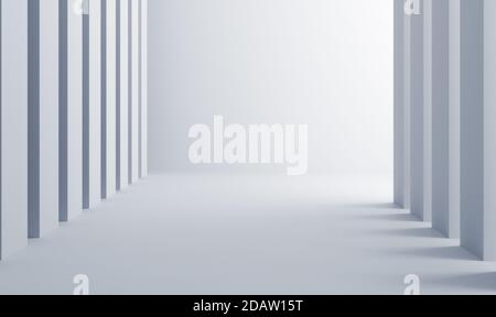 Innenarchitektur Spalte minimalistische 3D-Illustration Stockfoto
