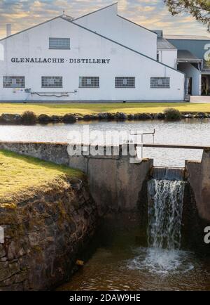 Glenallachie Whisky Distillery, Speyside, Aberlour, Schottland, Großbritannien Stockfoto