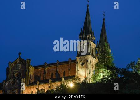 Santa Maria la Real Kirche in Covadonga Stockfoto